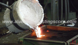 pouring aluminum alloy 356 and a356 sand castings