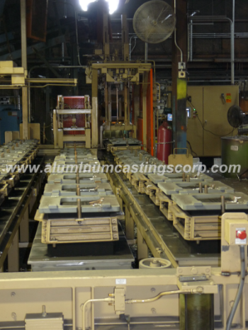 aluminum sand casting mold handler line